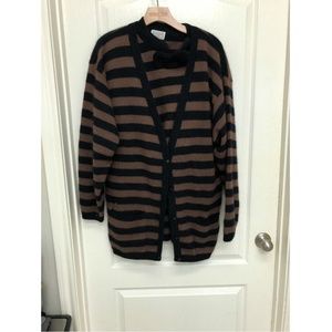 Levante Sport Womens Cardigan Sweater Brown Size M